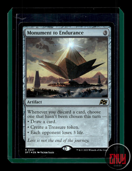 Monument to Endurance Near Mint 237 Rare Aetherdrift Magic: The Gathering Foil