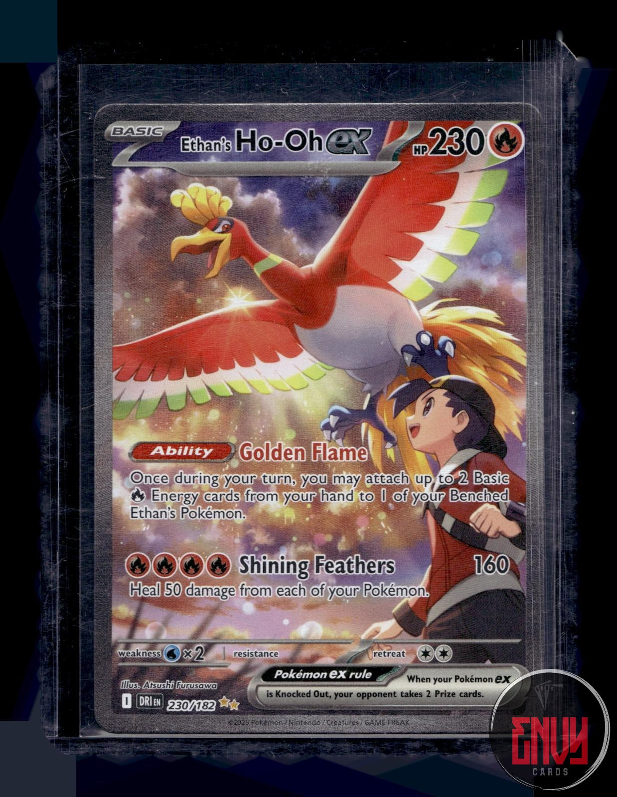 Ethan's Ho-Oh ex NM 230/182 Destined Rivals Pokemon Holo