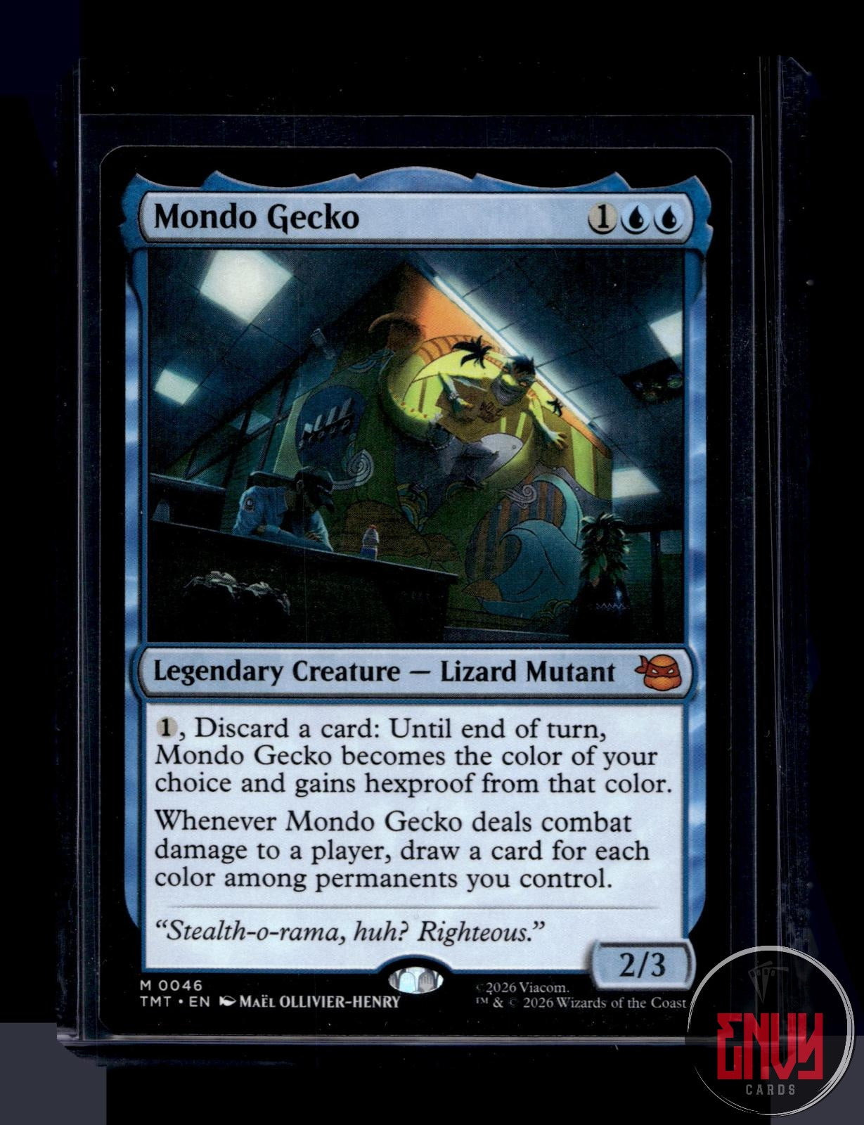 Mondo Gecko Lightly Played 0046 Mythic Teenage Mutant Ninja Turtles