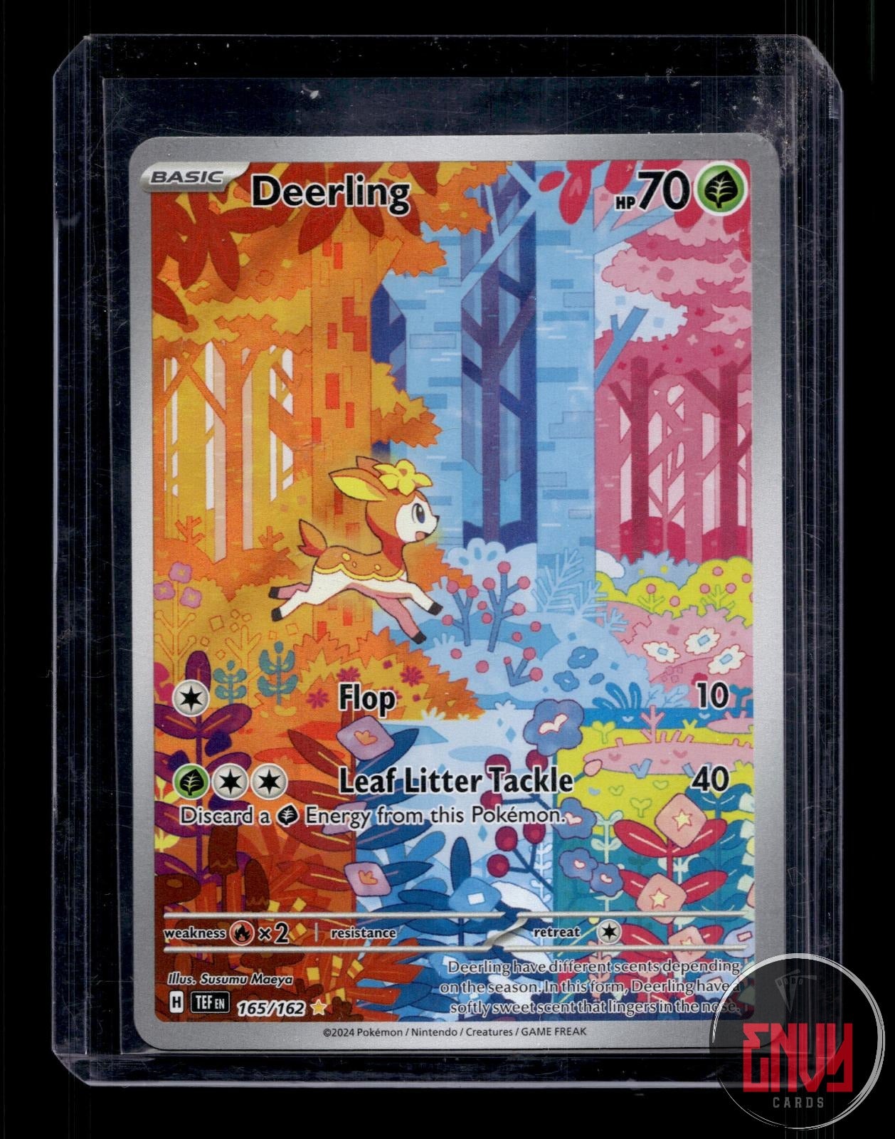 Deerling Near Mint 165/162 Illustration Rare Temporal Forces Pokemon Holo