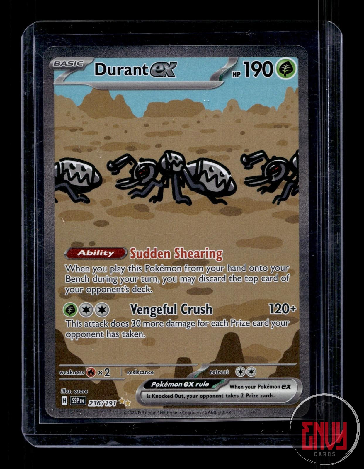 Durant ex NM 236/191 Special Illustration Rare Surging Sparks Pokemon Holo