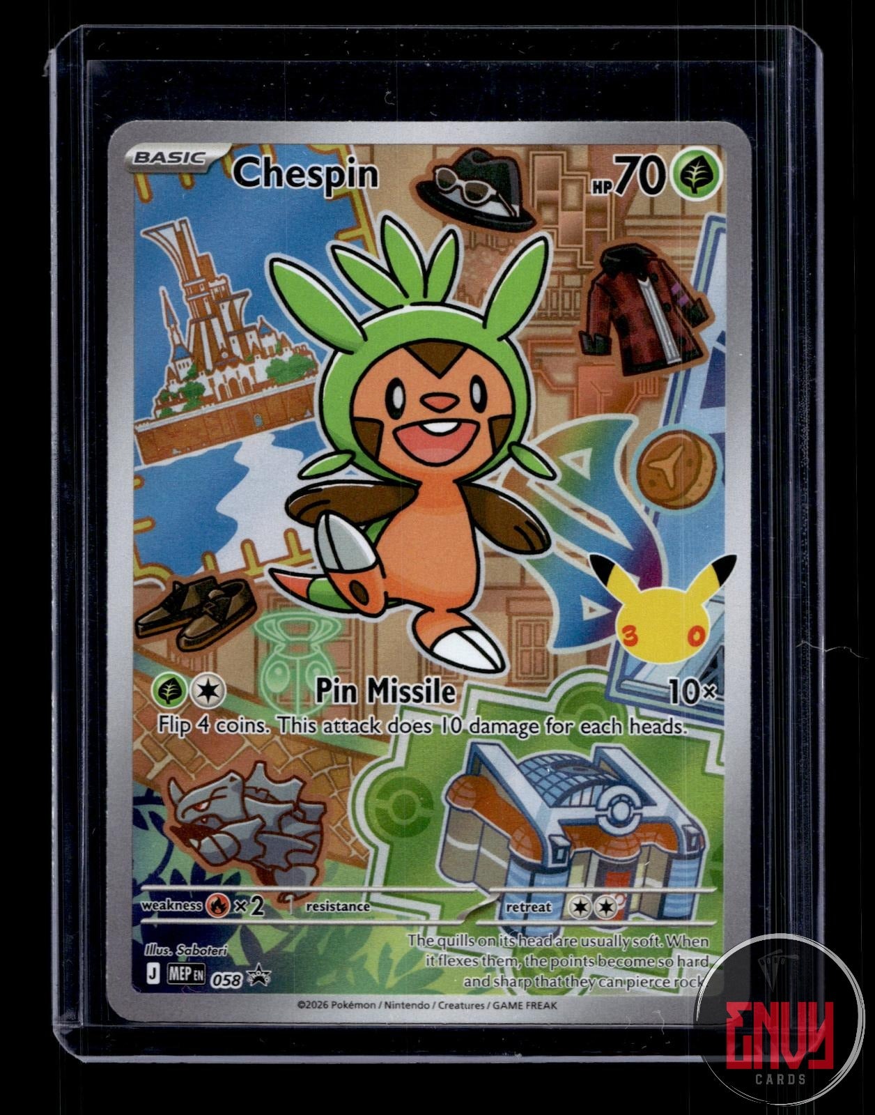 Chespin Near Mint 058 Promo First Partner Collection 2026 Pokemon Holo