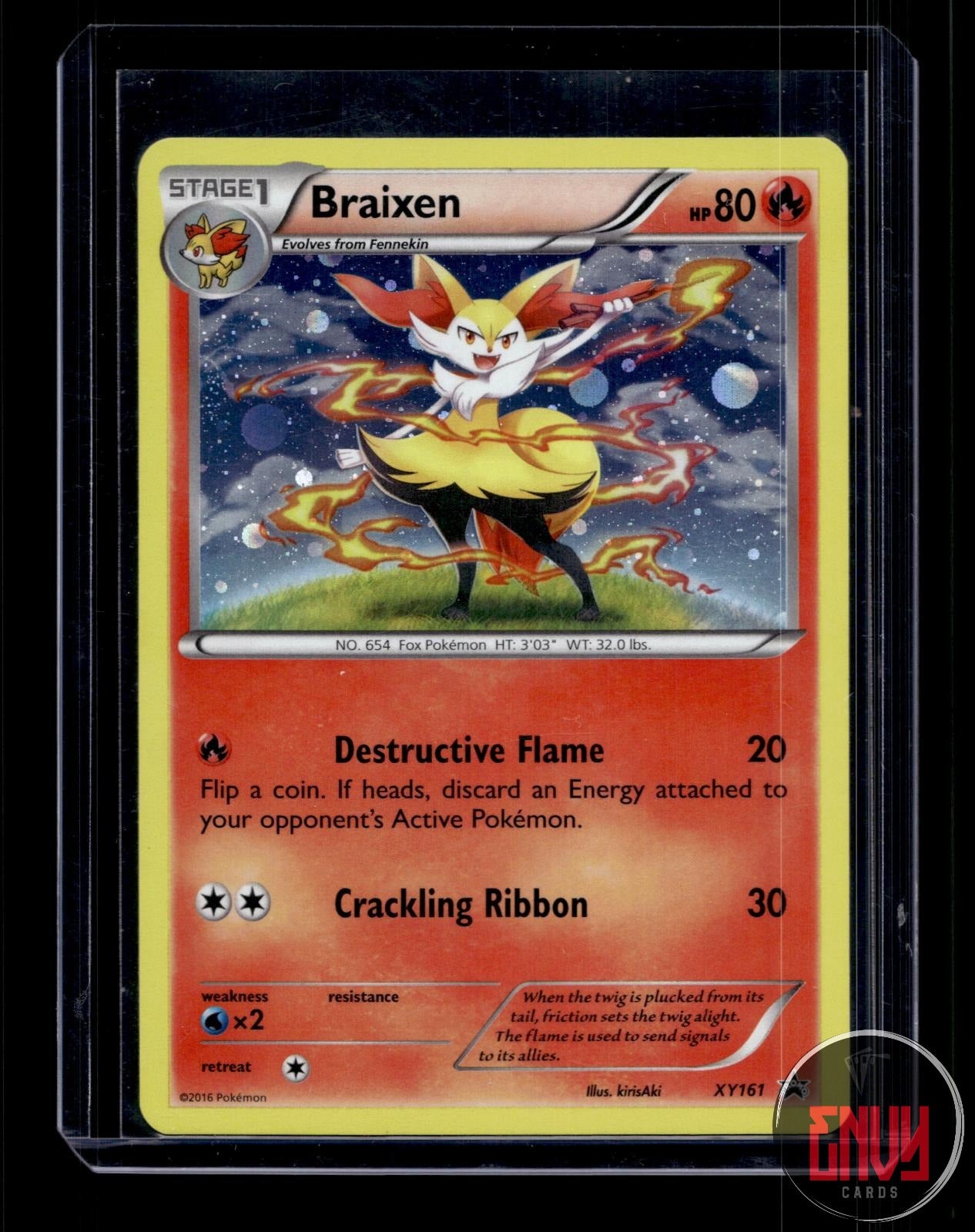 Braixen Lightly Played XY161 Promo XY Promo Pokemon Holo