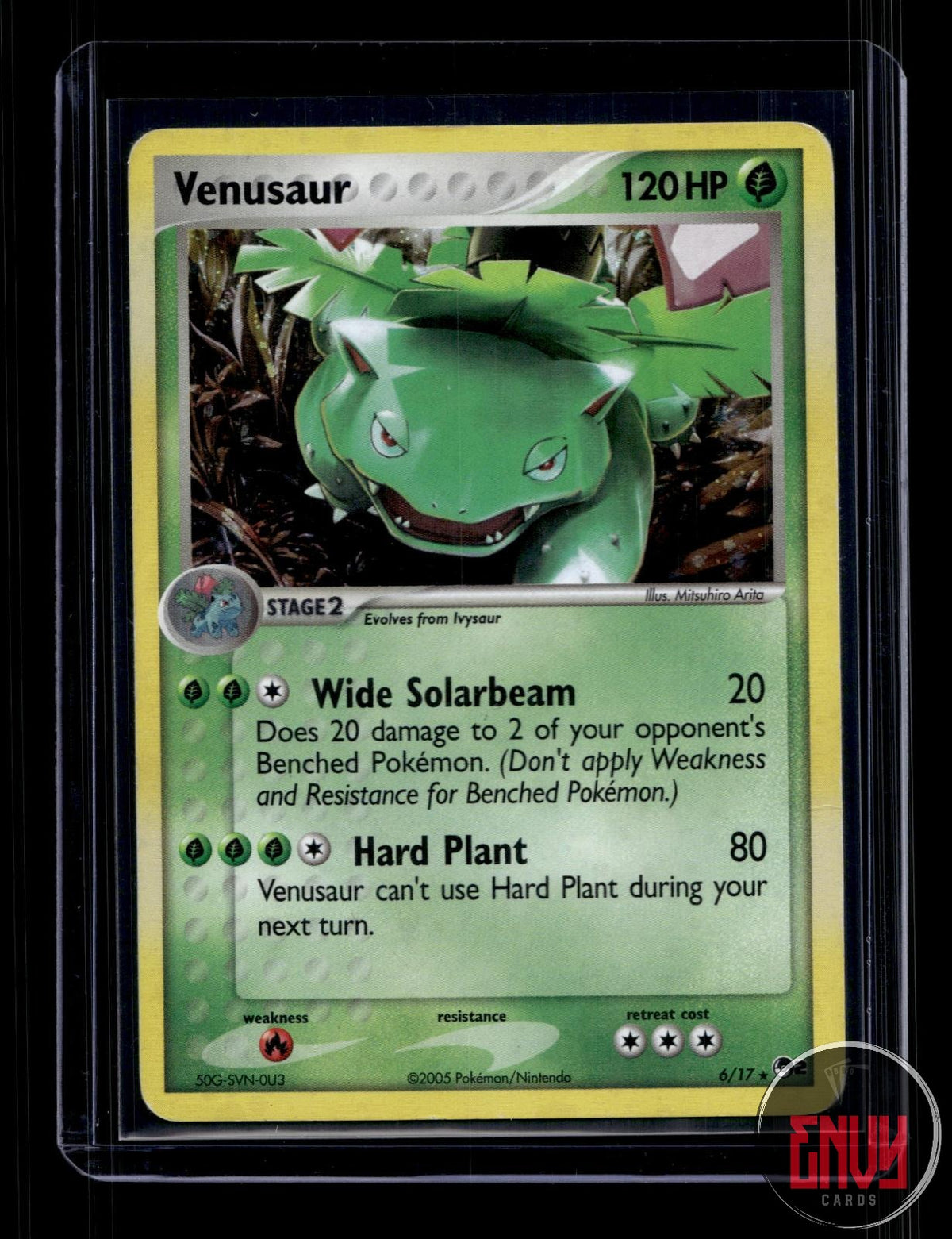 Venusaur Moderately Played 6/17 Rare POP Series 2 Pokemon Holo