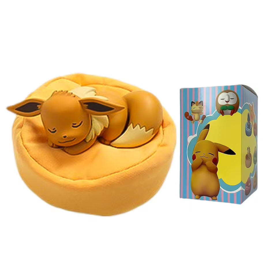 Pokémon Sleeping Figures – Pikachu, Eevee, Snorlax, Jirachi, Bulbasaur, Psyduck