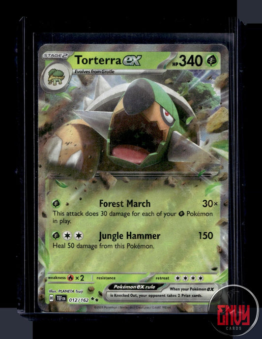 Torterra ex Near Mint 012/162 Double Rare Temporal Forces Pokemon