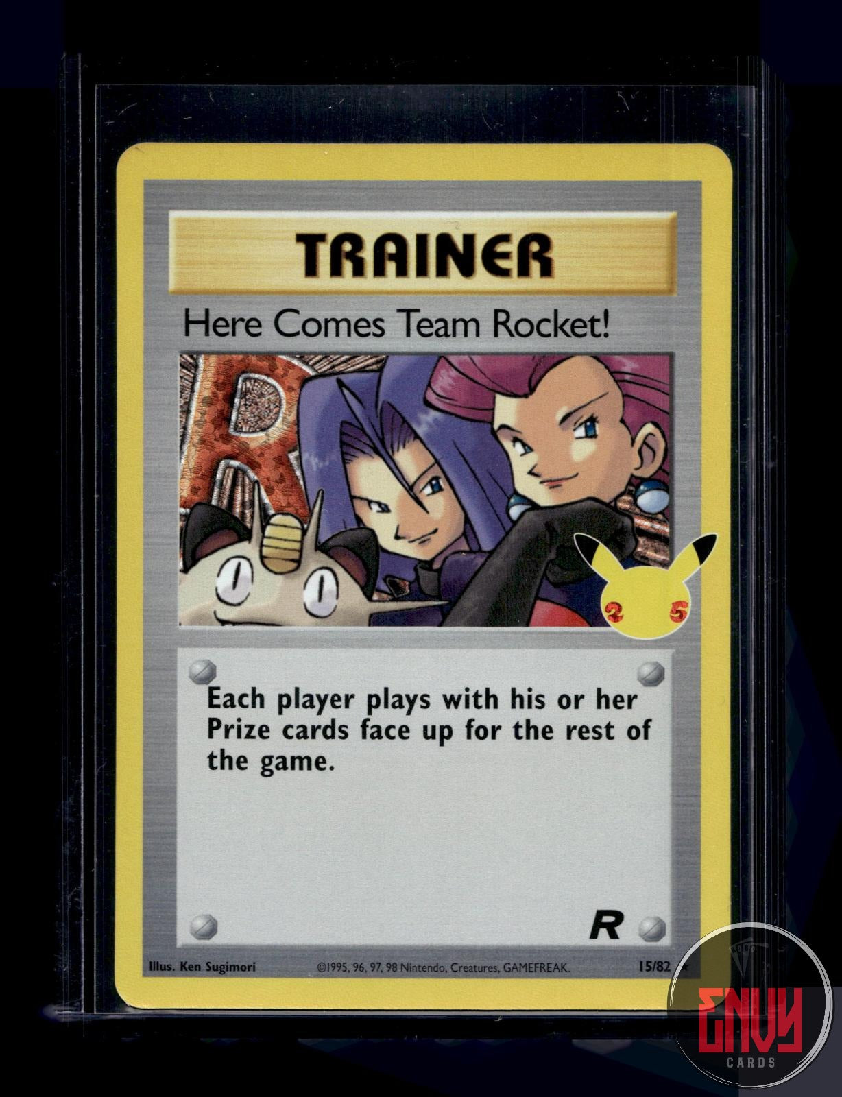 Here Comes Team Rocket! NM 15/82 Celebrations: Classic Collection Pokemon Holo