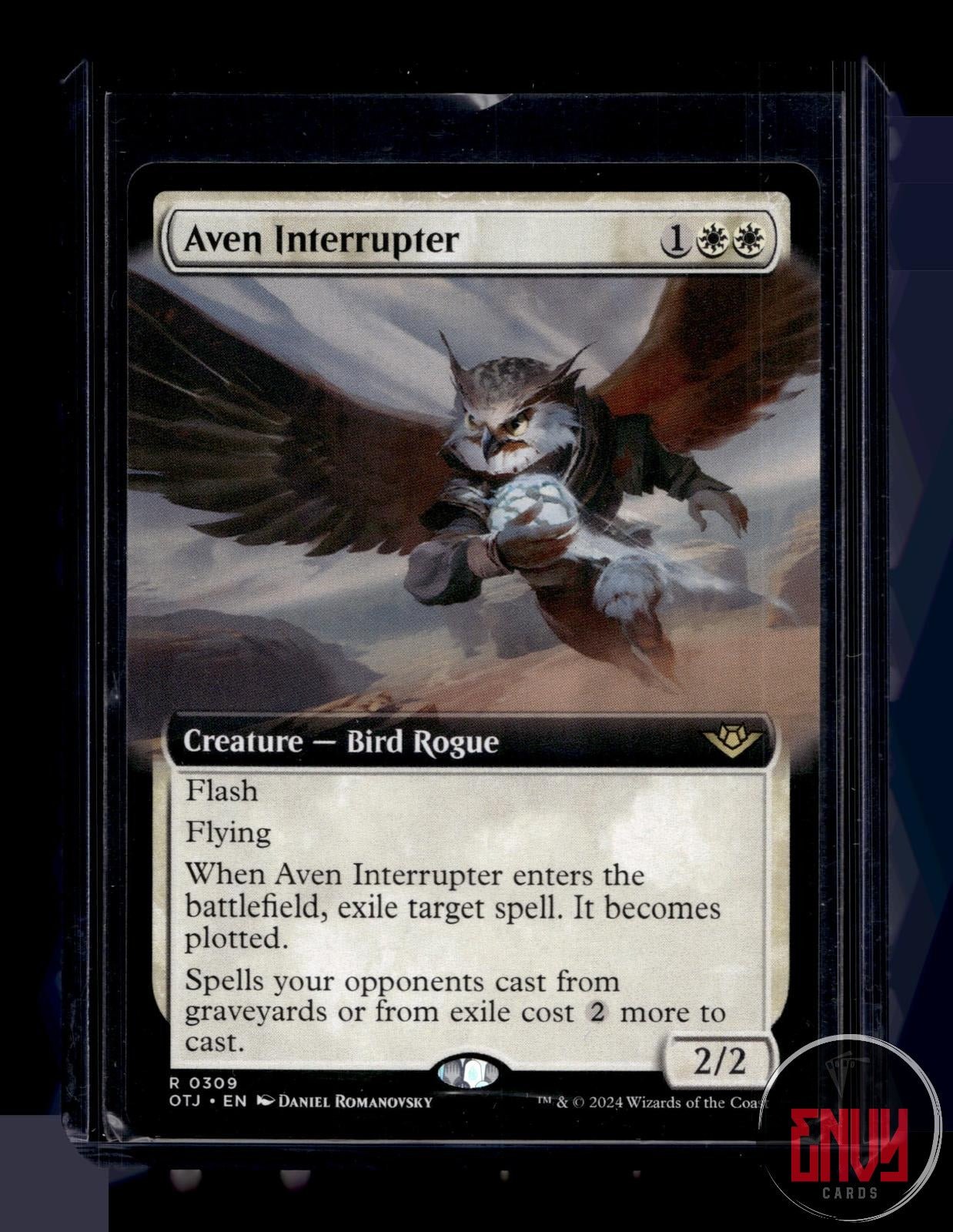 Aven Interrupter (Extended Art) LP 309 OTJ Magic: The Gathering