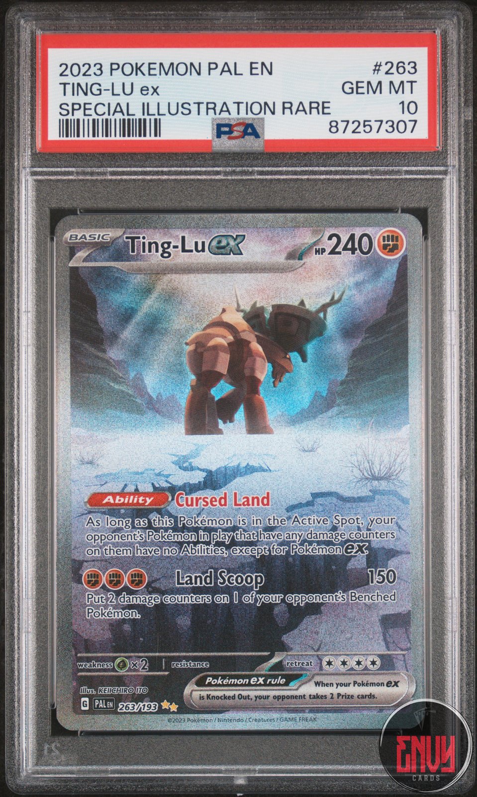 Ting-Lu EX 263/193 Special Illustration Rare Pokemon PSA 10