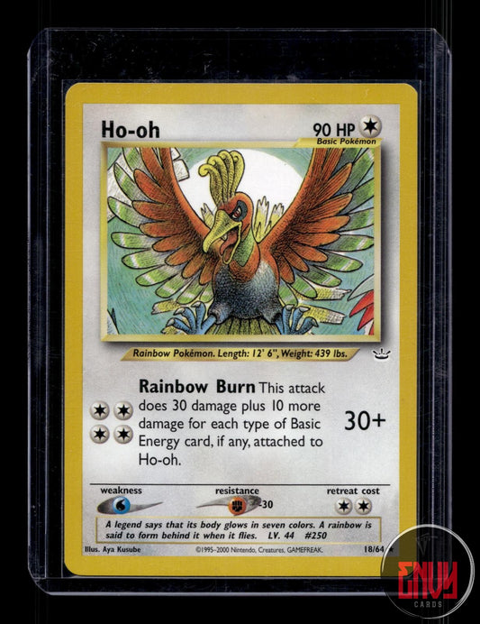 Ho-oh NM 18/64 R Neo Revelation Pokemon Unlimited