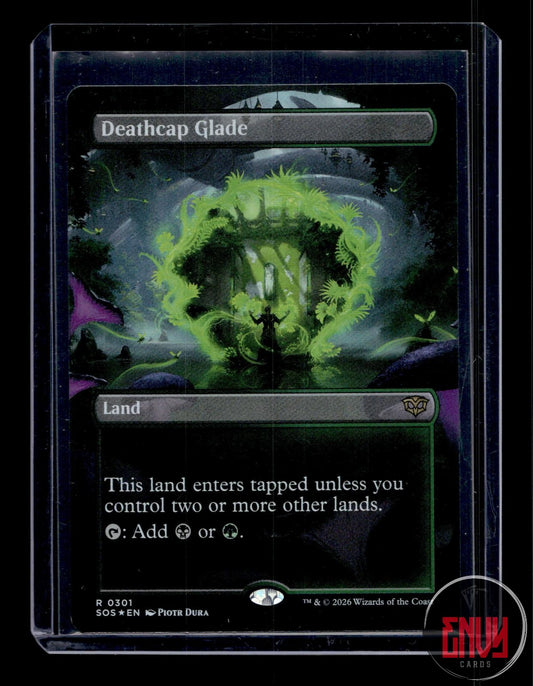 Deathcap Glade (Borderless) Lightly Played 301 Rare Secrets of Strixhaven Foil