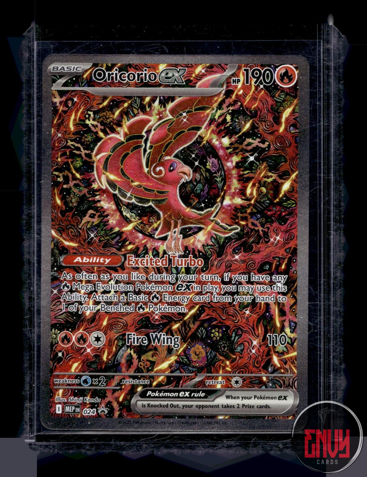 Oricorio ex Near Mint 024 Promo ME: Mega Evolution Promo Pokemon Holo
