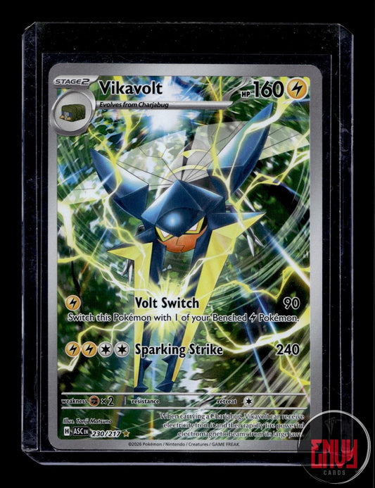 Vikavolt Near Mint 230/217 Illustration Rare Ascended Heroes Pokemon