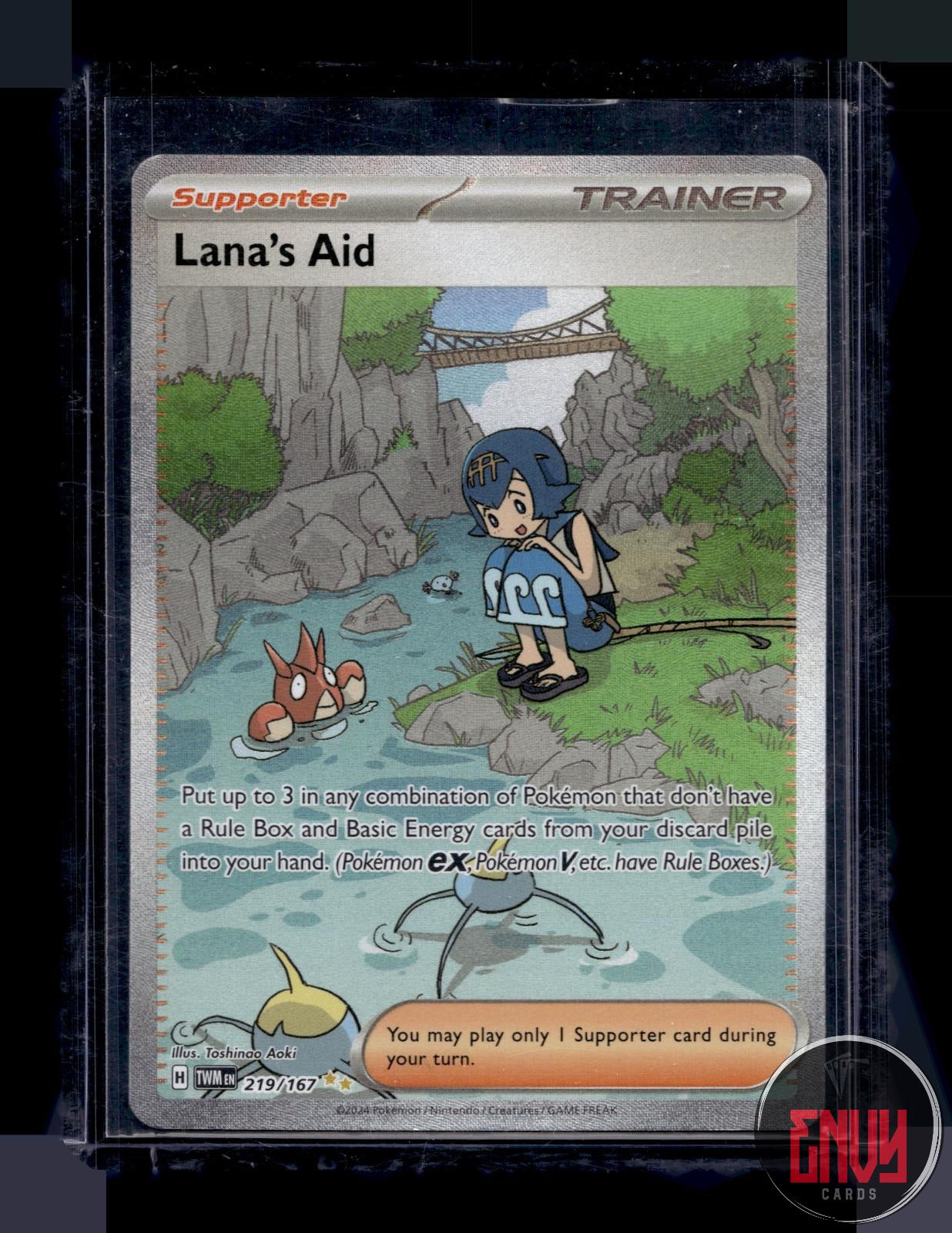 Lana's Aid NM 219/167 Special Illustration Rare Twilight Masquerade Pokemon Holo