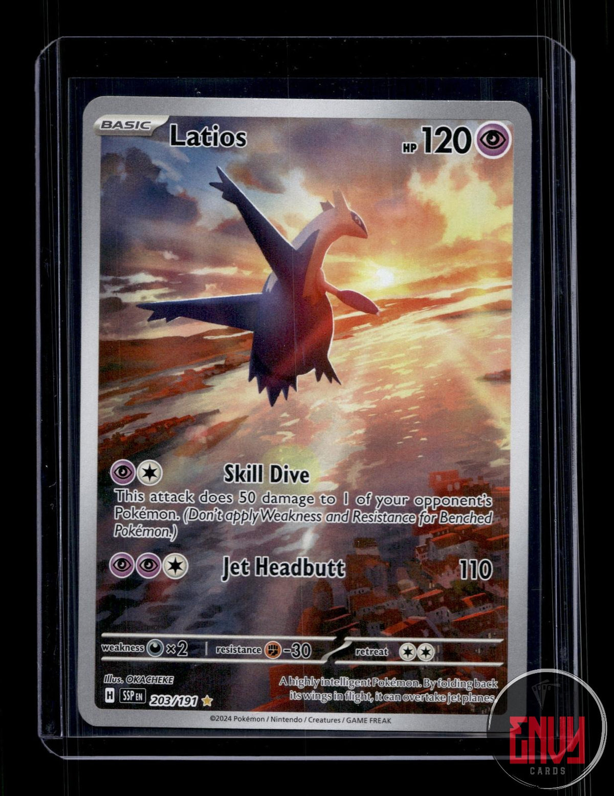 Latios NM 203/191 IR Surging Sparks Pokemon Holo