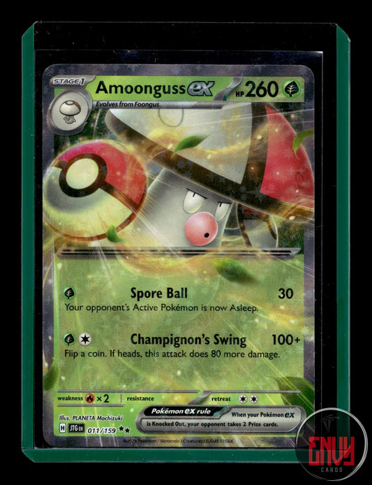 Amoonguss ex Near Mint 011/159 Double Rare Journey Together Pokemon