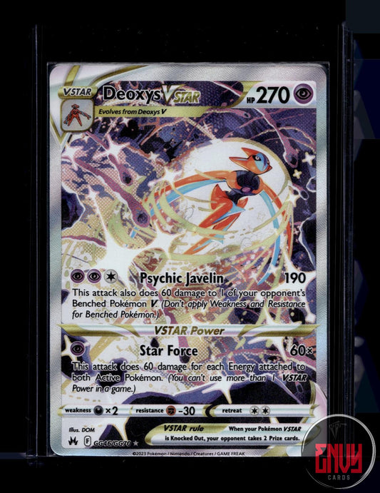 Deoxys VSTAR NM GG46/GG70 VSTAR Rare Crown Zenith Galarian Gallery Pokemon Holo
