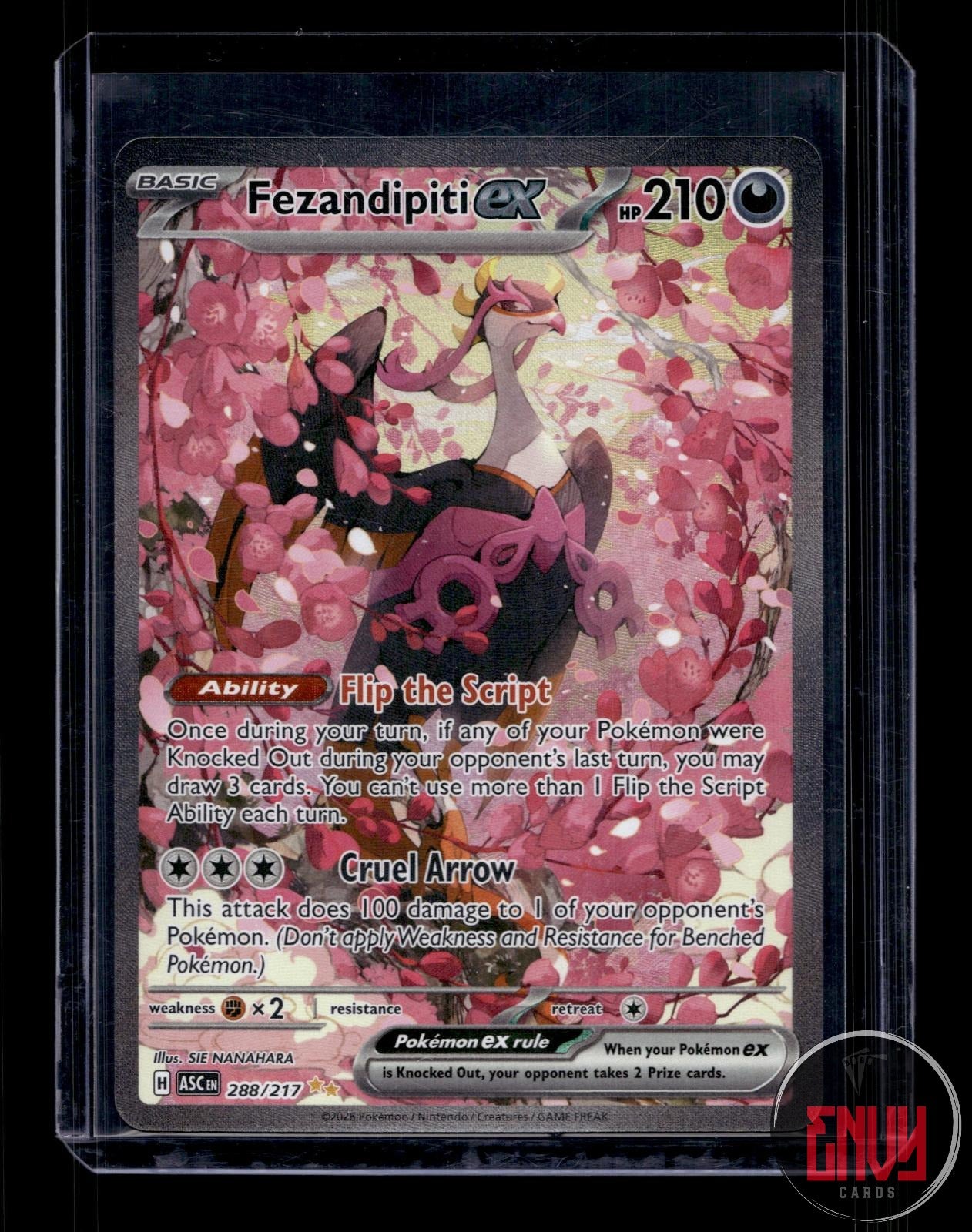 Fezandipiti ex NM 288/217 Special Illustration Rare Ascended Heroes Pokemon Holo