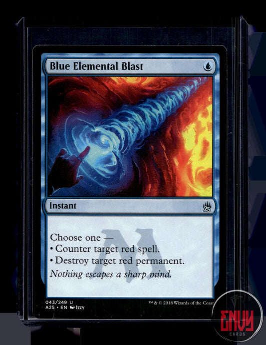 Blue Elemental Blast Near Mint 43 Uncommon Masters 25 Magic: The Gathering