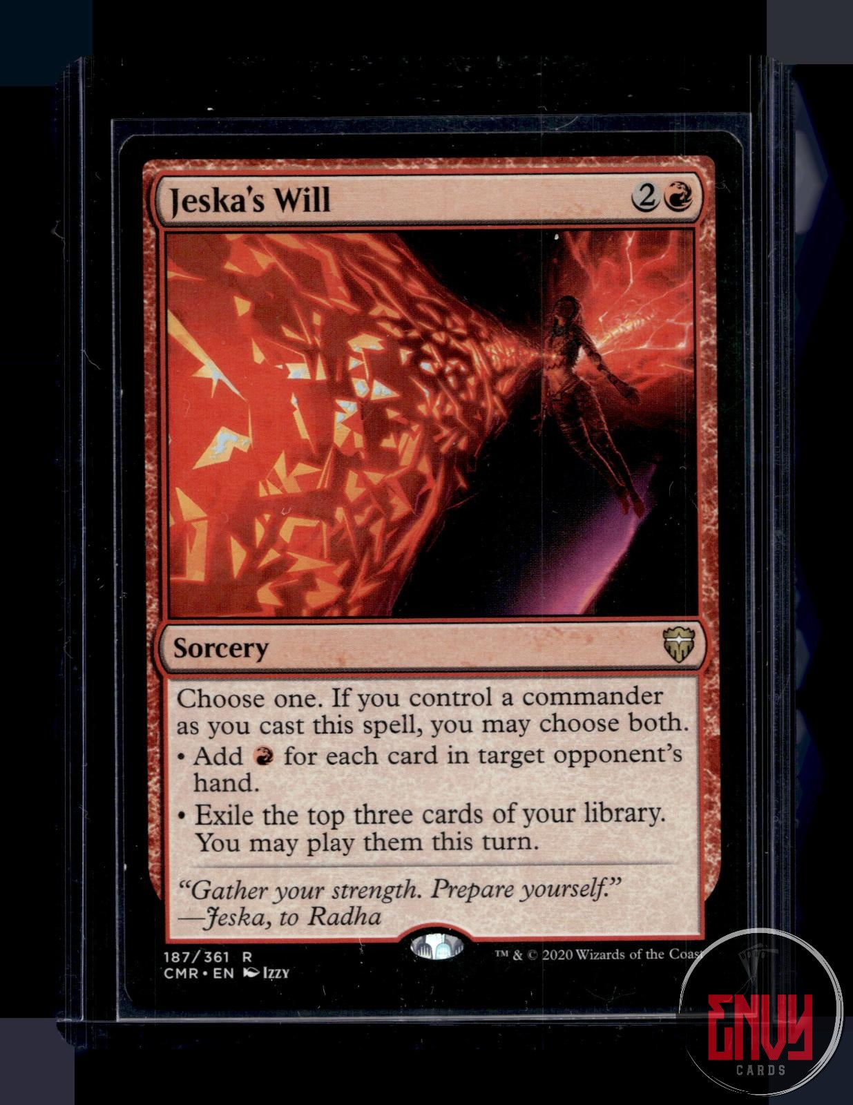 Jeska's Will Near Mint 187 Rare Commander Legends Magic: The Gathering