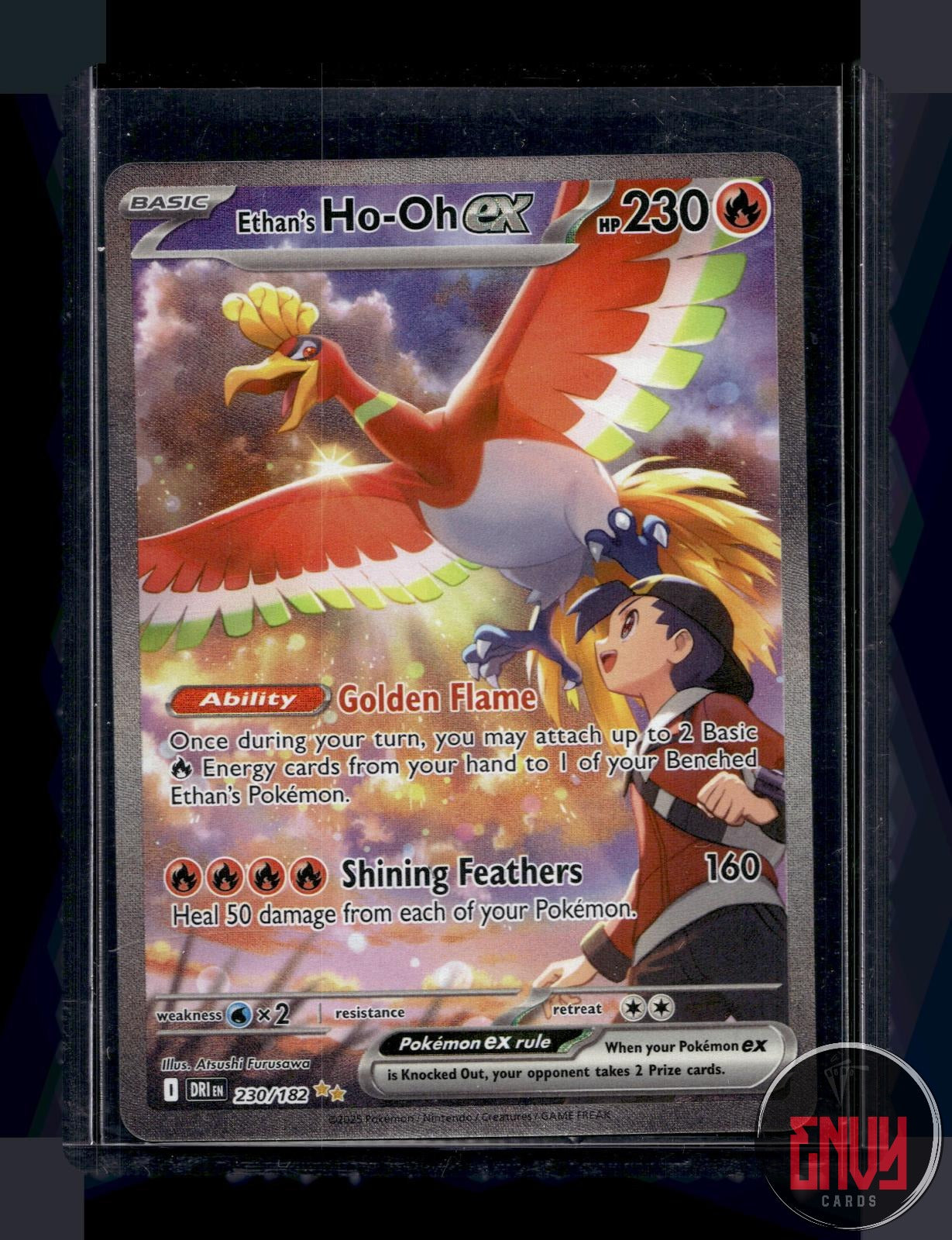 Ethan's Ho-Oh ex NM 230/182 Destined Rivals Pokemon Holo