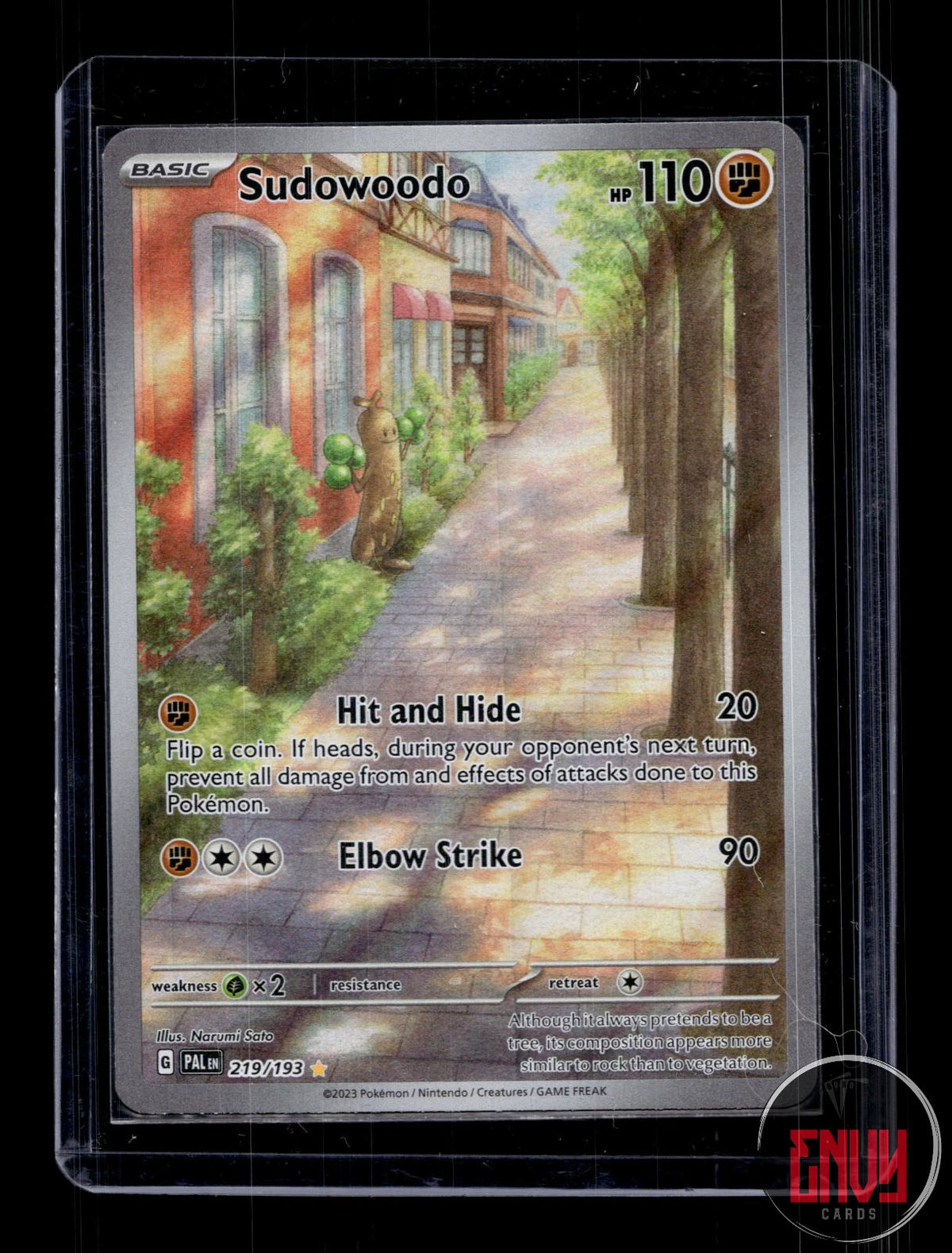 Sudowoodo NM 219/193 IR Paldea Evolved Pokemon Holo