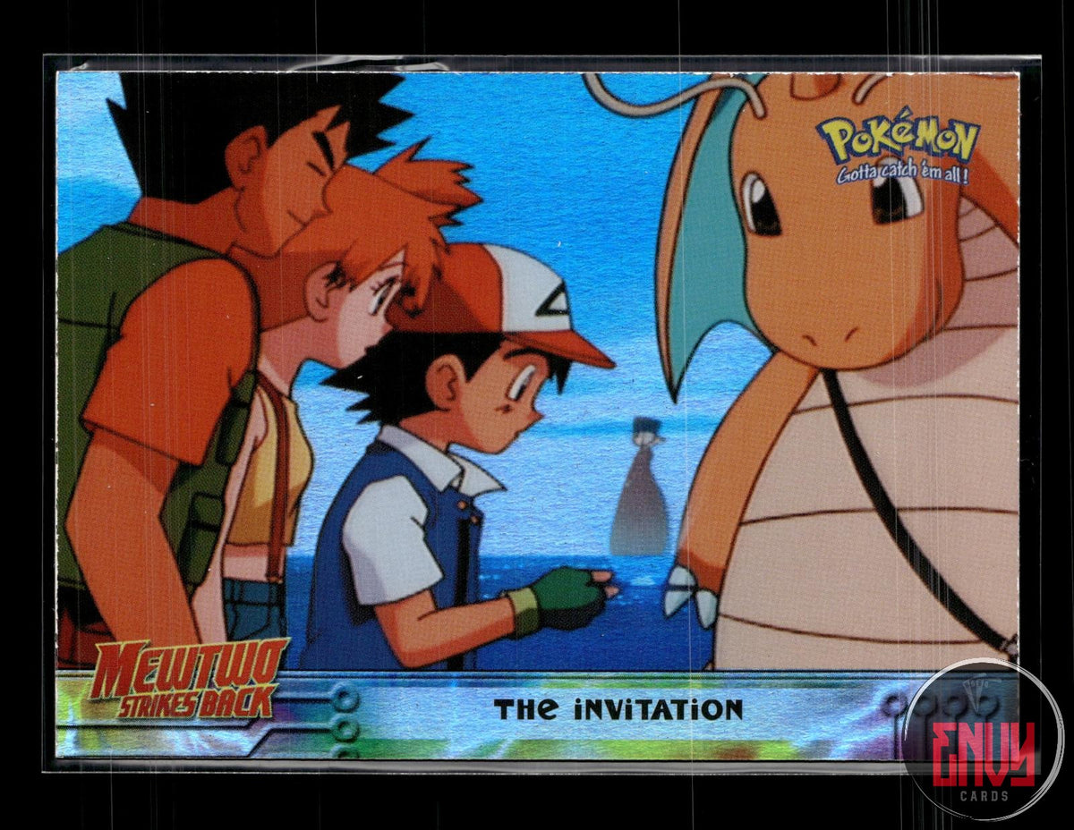 The Invitation LP #13 Topps The First Movie Trading Cards Pokemon FOIL