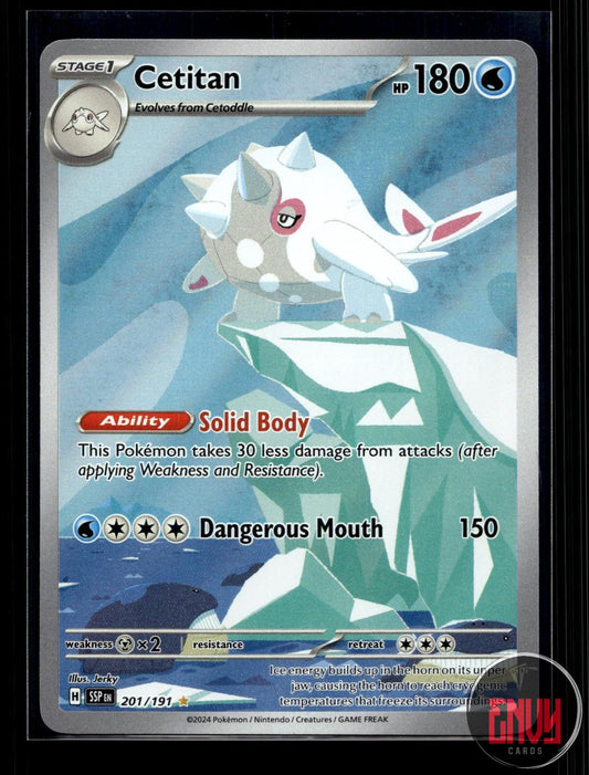 Cetitan NM 201/191 IR Surging Sparks Pokemon Holo