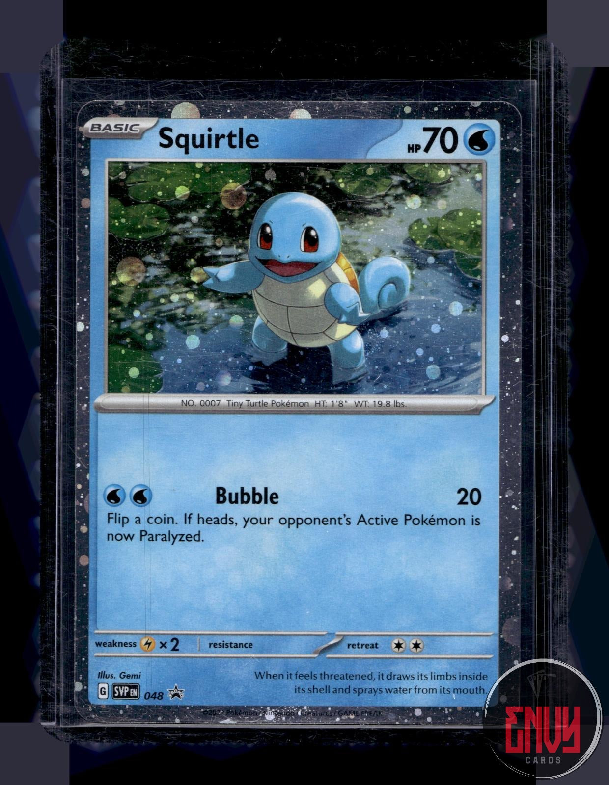 Squirtle (Cosmos Holo) Lightly Played 048 Promo Scarlet & Violet Promo Pokemon