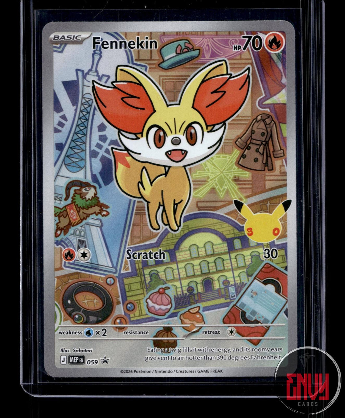 Fennekin NM 059 P First Partner Collection 2026 Pokemon Holo