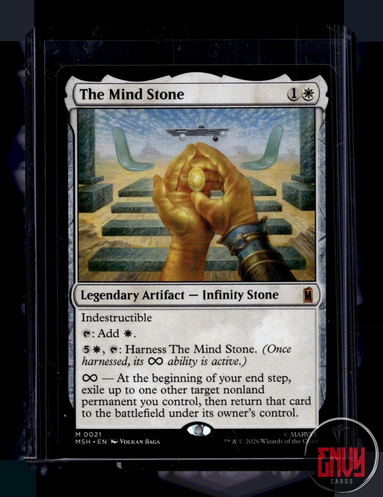 The Mind Stone Near Mint 21 Mythic Marvel Super Heroes Magic: The Gathering