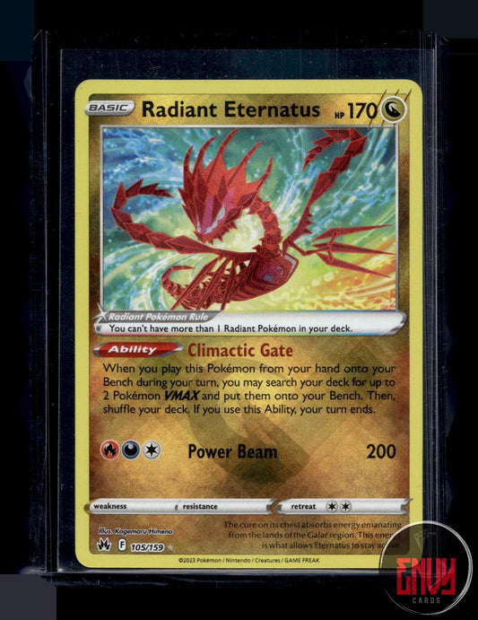 Radiant Eternatus Near Mint 105/159 Radiant Rare Crown Zenith Pokemon