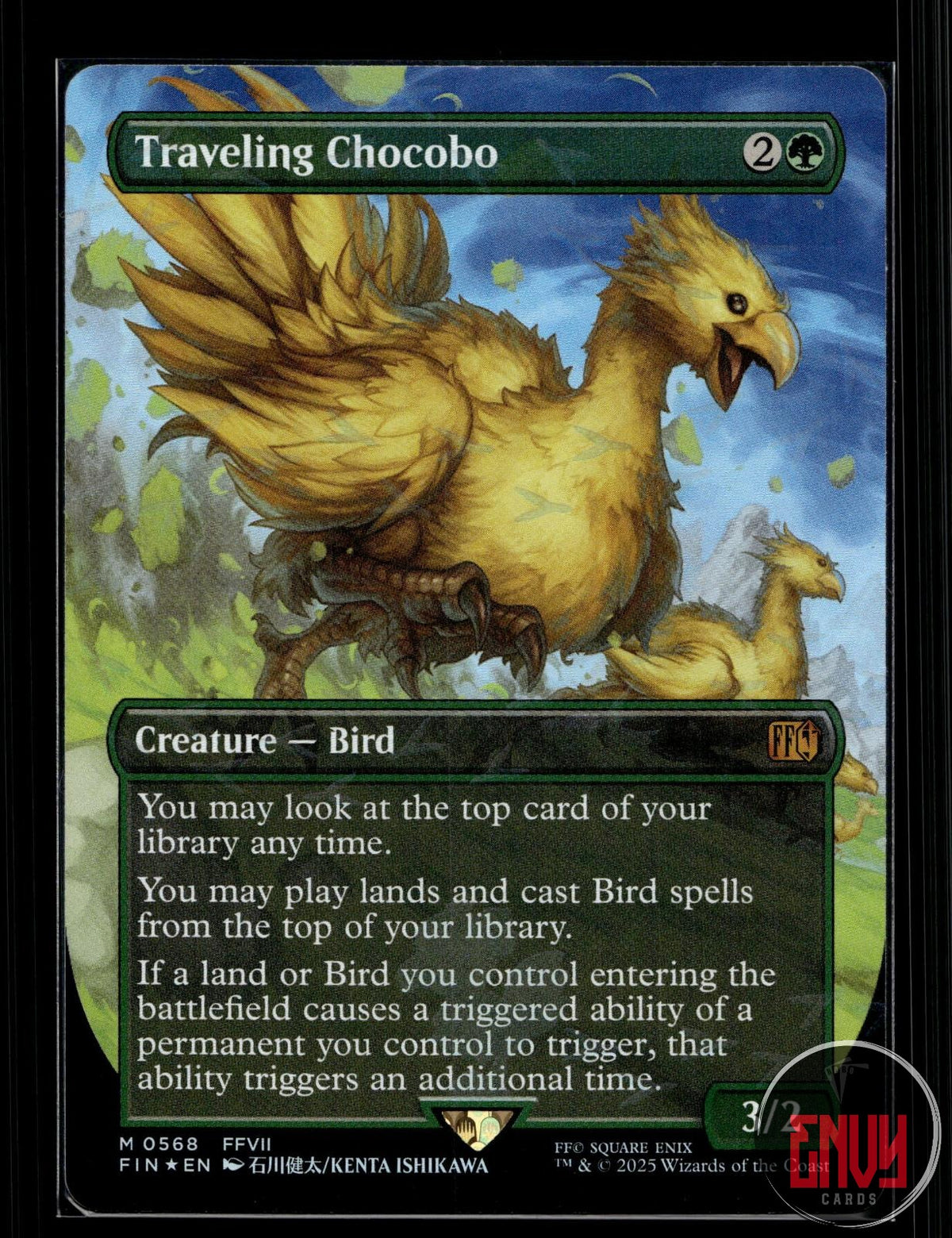 Traveling Chocobo (Borderless) (Chocobo Track Foil) NM 568 Mythic FINAL FANTASY