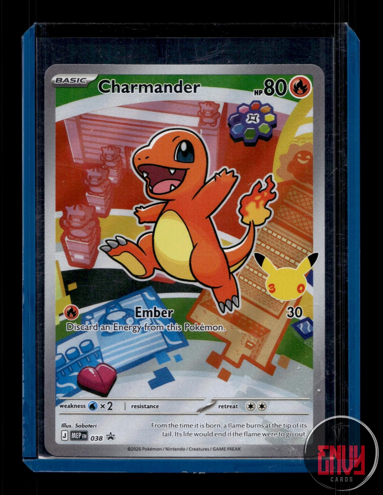 Charmander Near Mint 038 Promo ME: Mega Evolution Promo Pokemon Holo