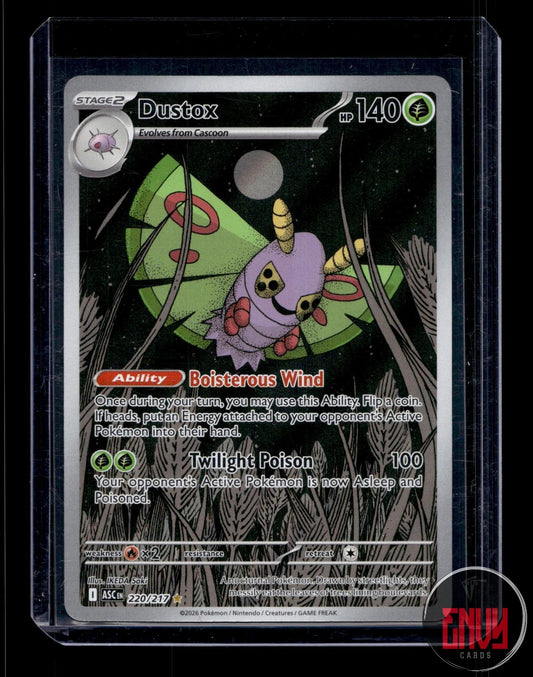Dustox Near Mint 220/217 Illustration Rare Ascended Heroes Pokemon