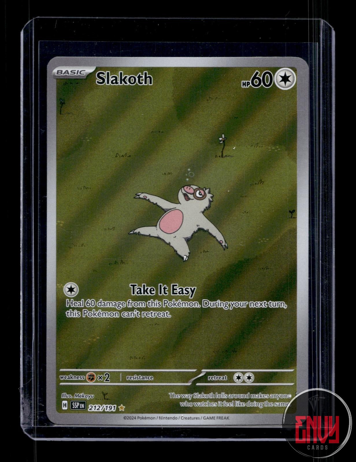Slakoth Near Mint 212/191 Illustration Rare Surging Sparks Pokemon