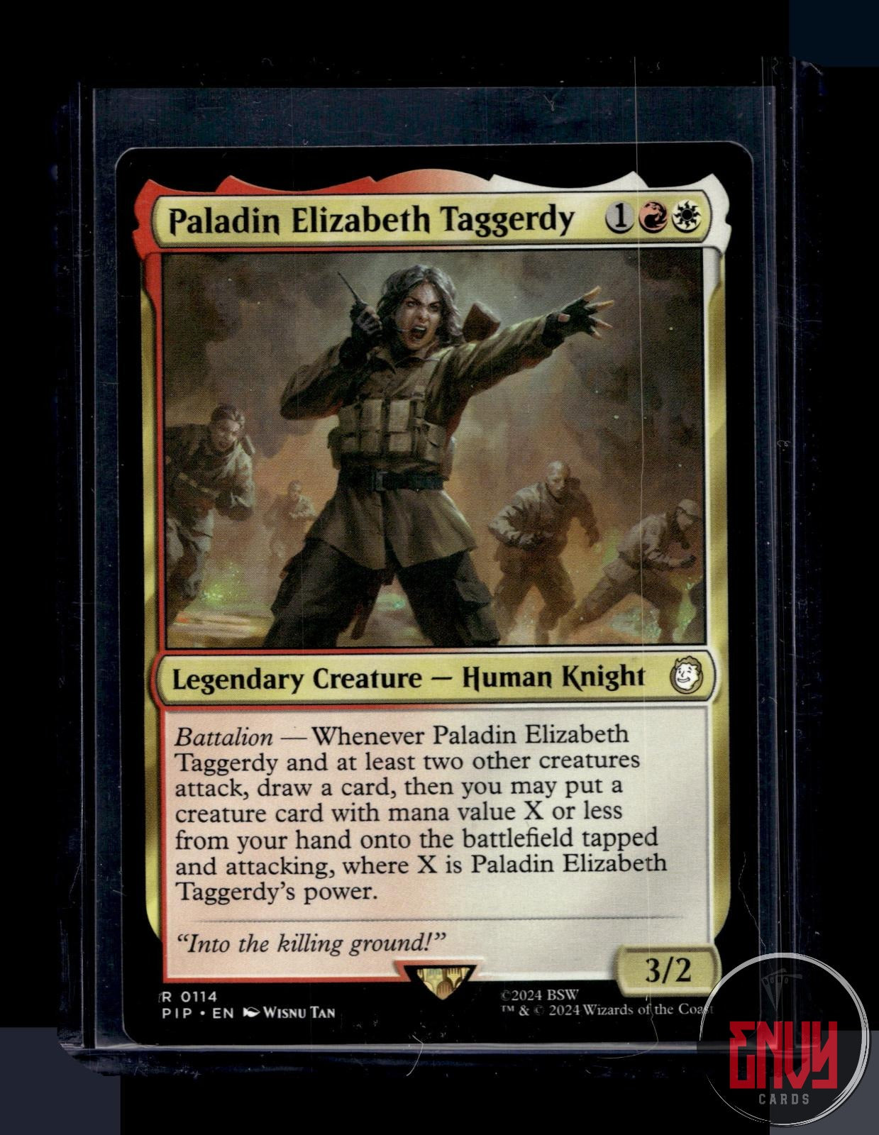 Paladin Elizabeth Taggerdy Lightly Played 114 Rare Universes Beyond: Fallout