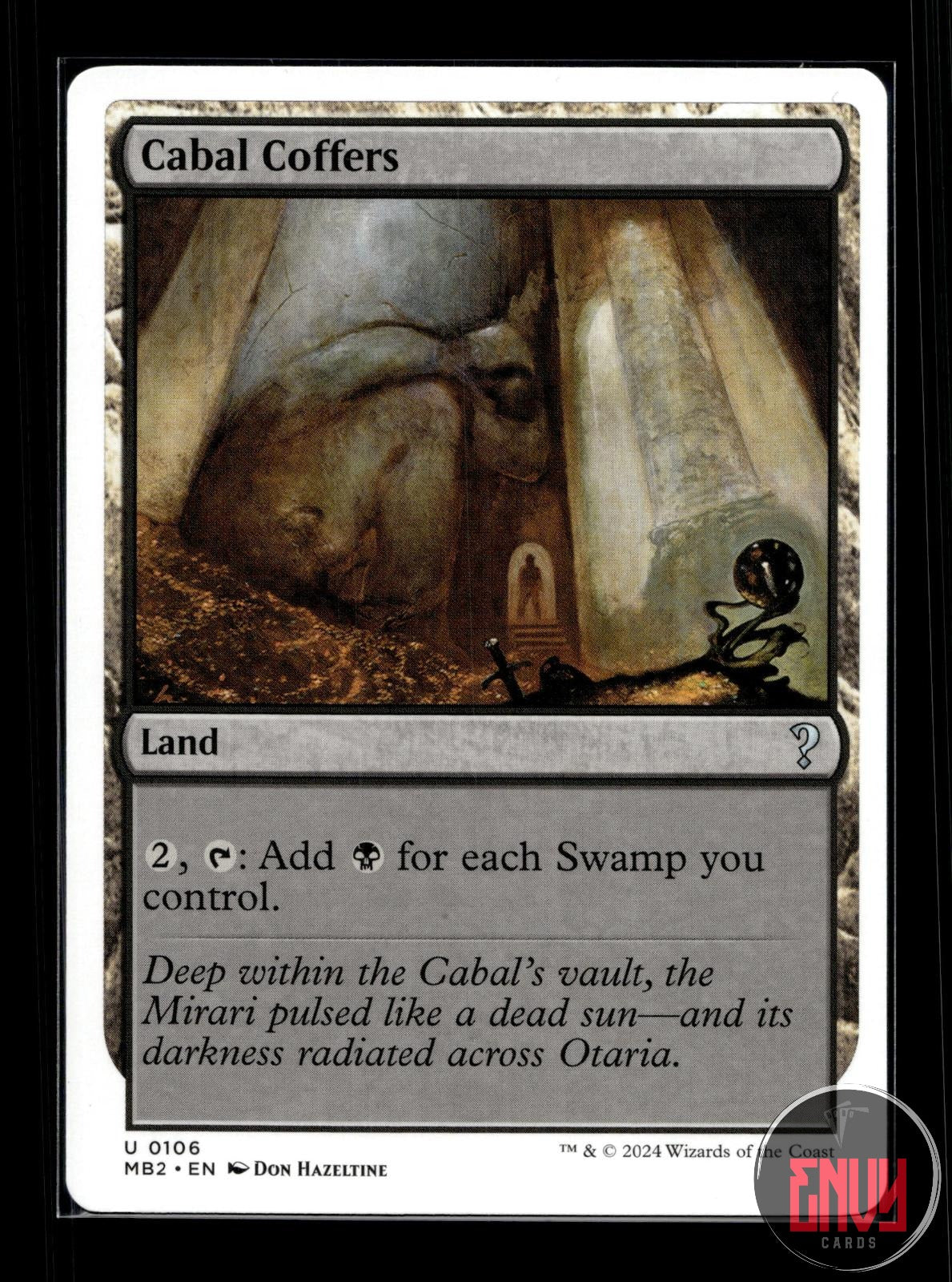 Cabal Coffers (White Border) Near Mint 106 Uncommon Mystery Booster 2