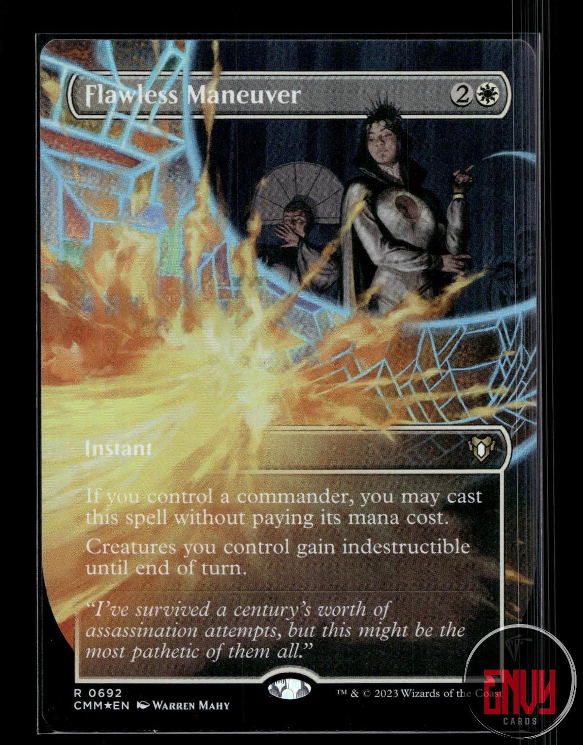 Flawless Maneuver (Borderless) Near Mint 692 Rare Commander Masters Foil