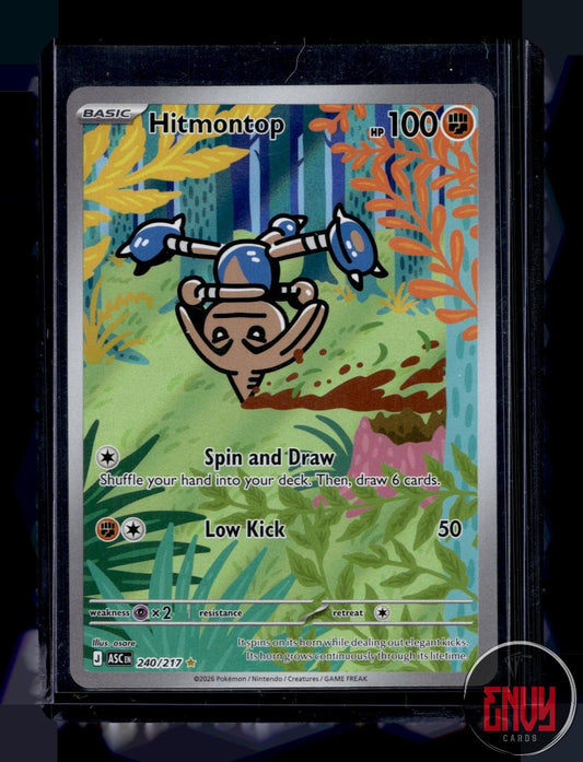 Hitmontop Near Mint 240/217 Illustration Rare Ascended Heroes Pokemon