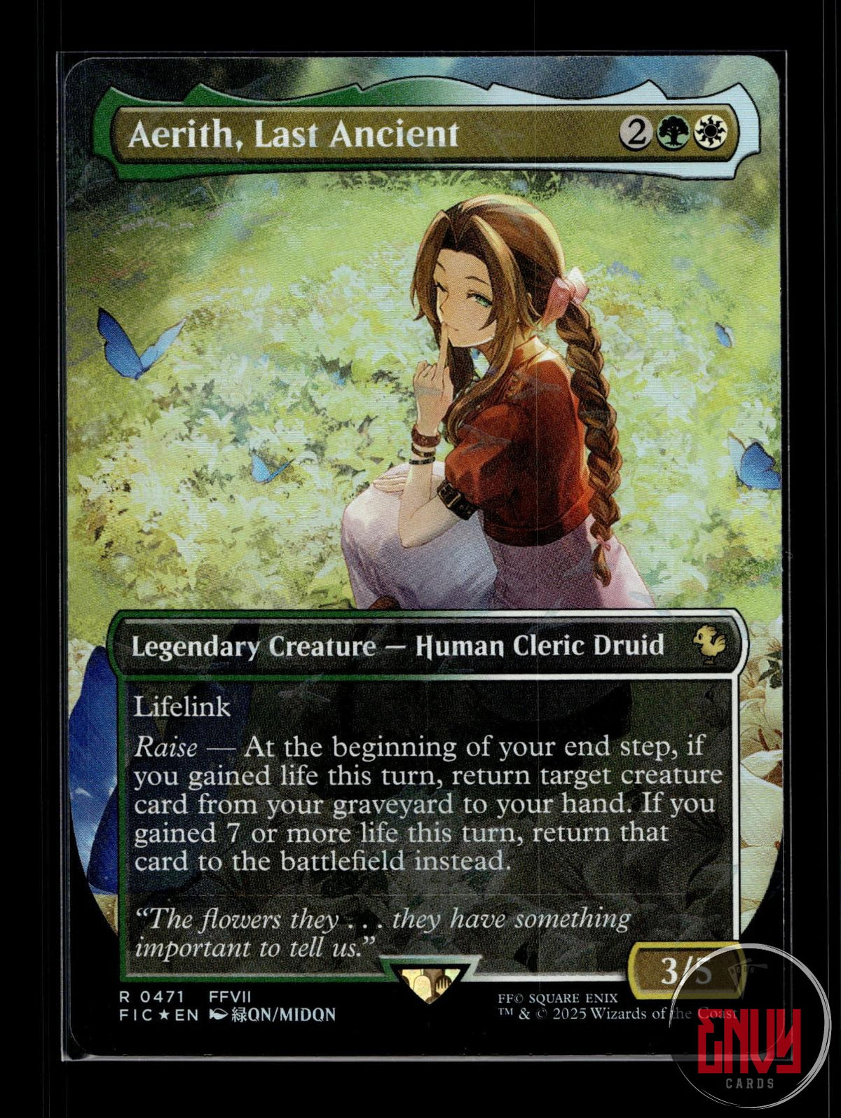 Aerith, Last Ancient (Borderless) (Chocobo Track Foil) NM 471 FIC