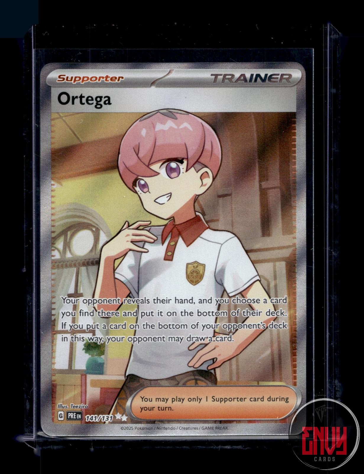 Ortega Near Mint 141/131 Ultra Rare Prismatic Evolutions Pokemon