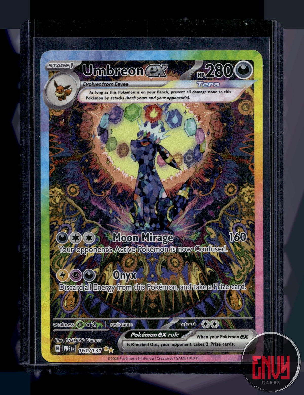 Umbreon ex NM 161/131 SIR Prismatic Evolutions Pokemon Holo