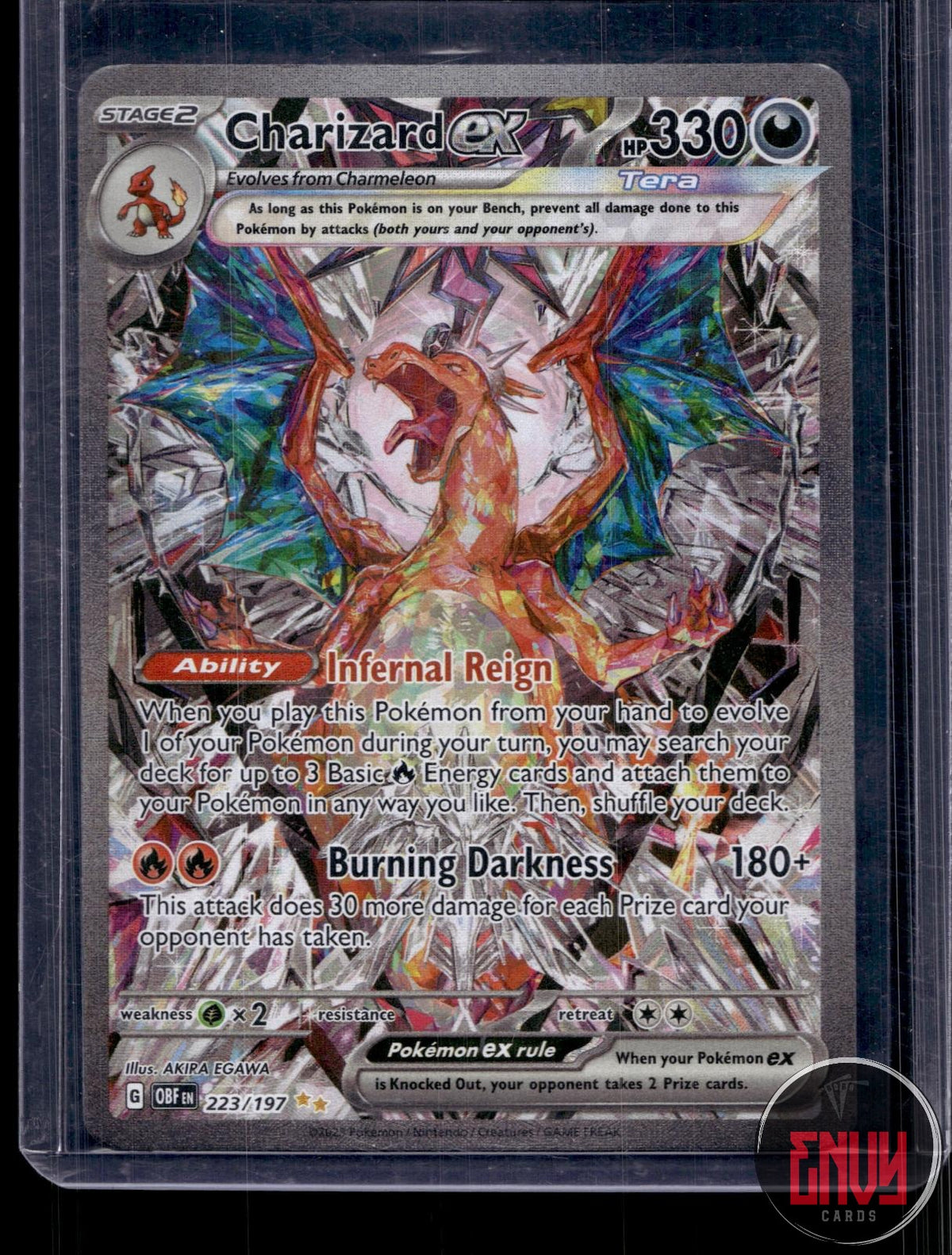 Charizard ex NM 223/197 SIR Obsidian Flames Pokemon Holo