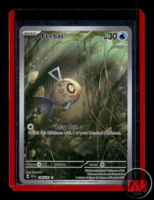 Feebas Near Mint 198/191 Illustration Rare Surging Sparks Pokemon