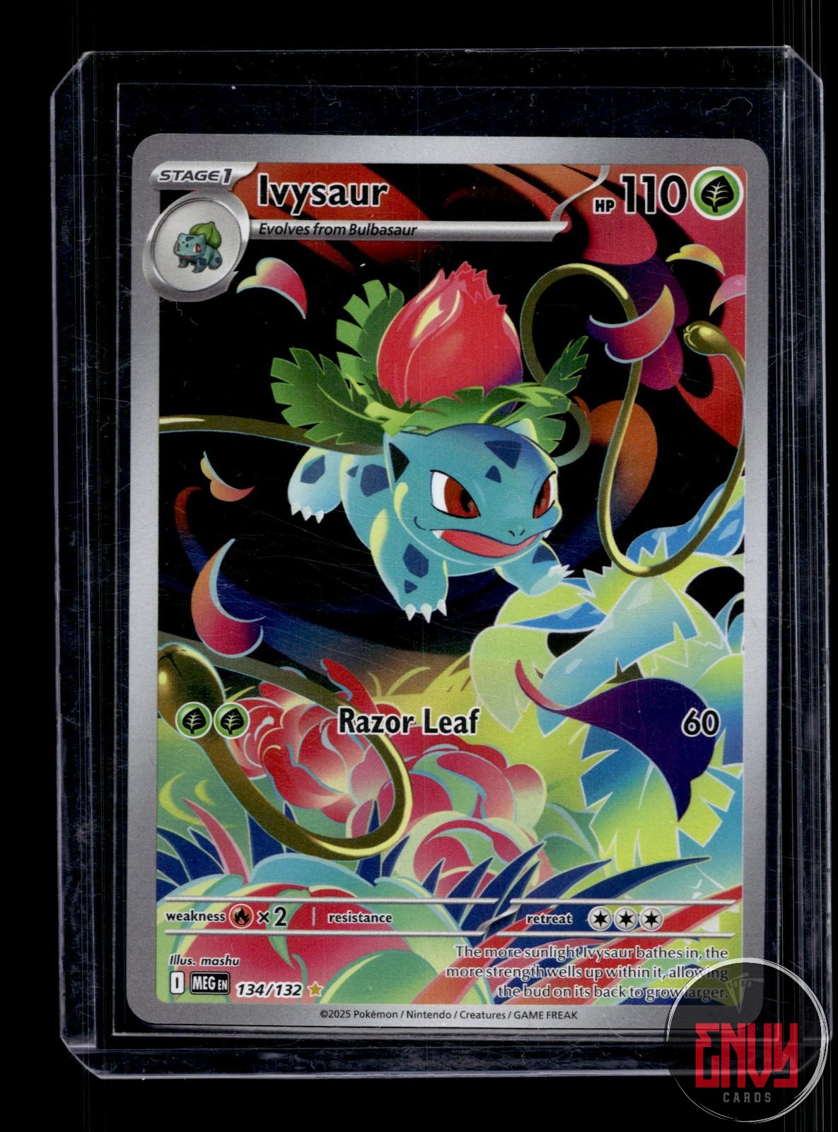 Ivysaur NM 134/132 IR Mega Evolution Pokemon Holo