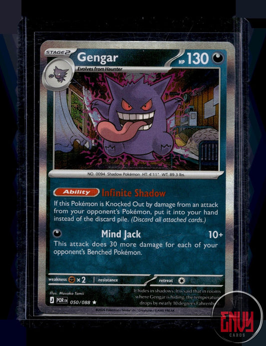 Gengar Near Mint 050/088 Rare Perfect Order Pokemon Holo