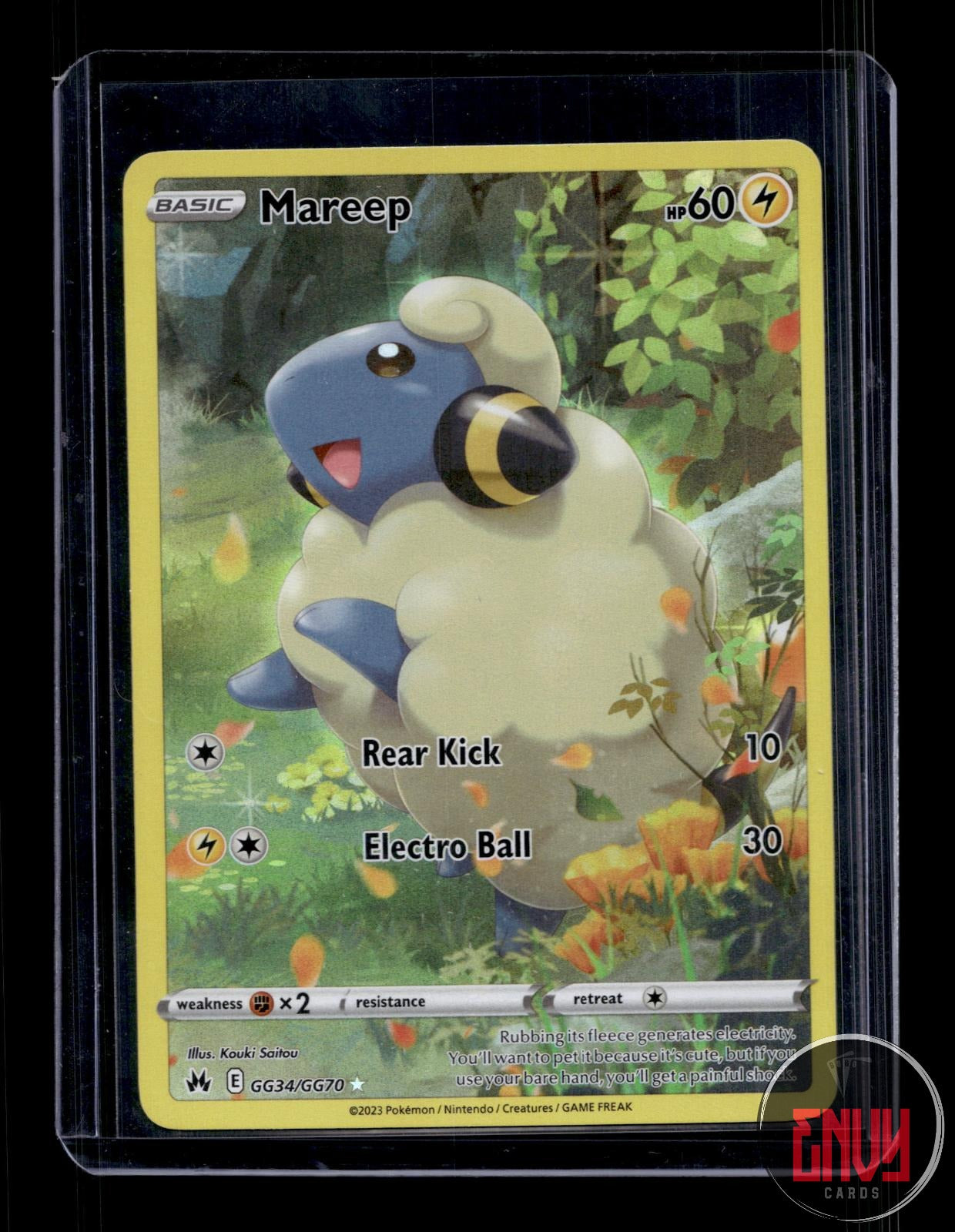Mareep LP GG34/GG70 Crown Zenith Galarian Gallery Pokemon Holo