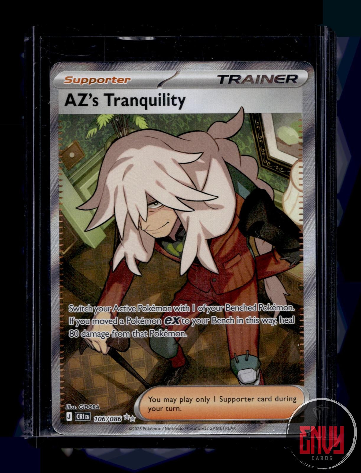 AZ's Tranquility Near Mint 106/086 Ultra Rare Chaos Rising Pokemon