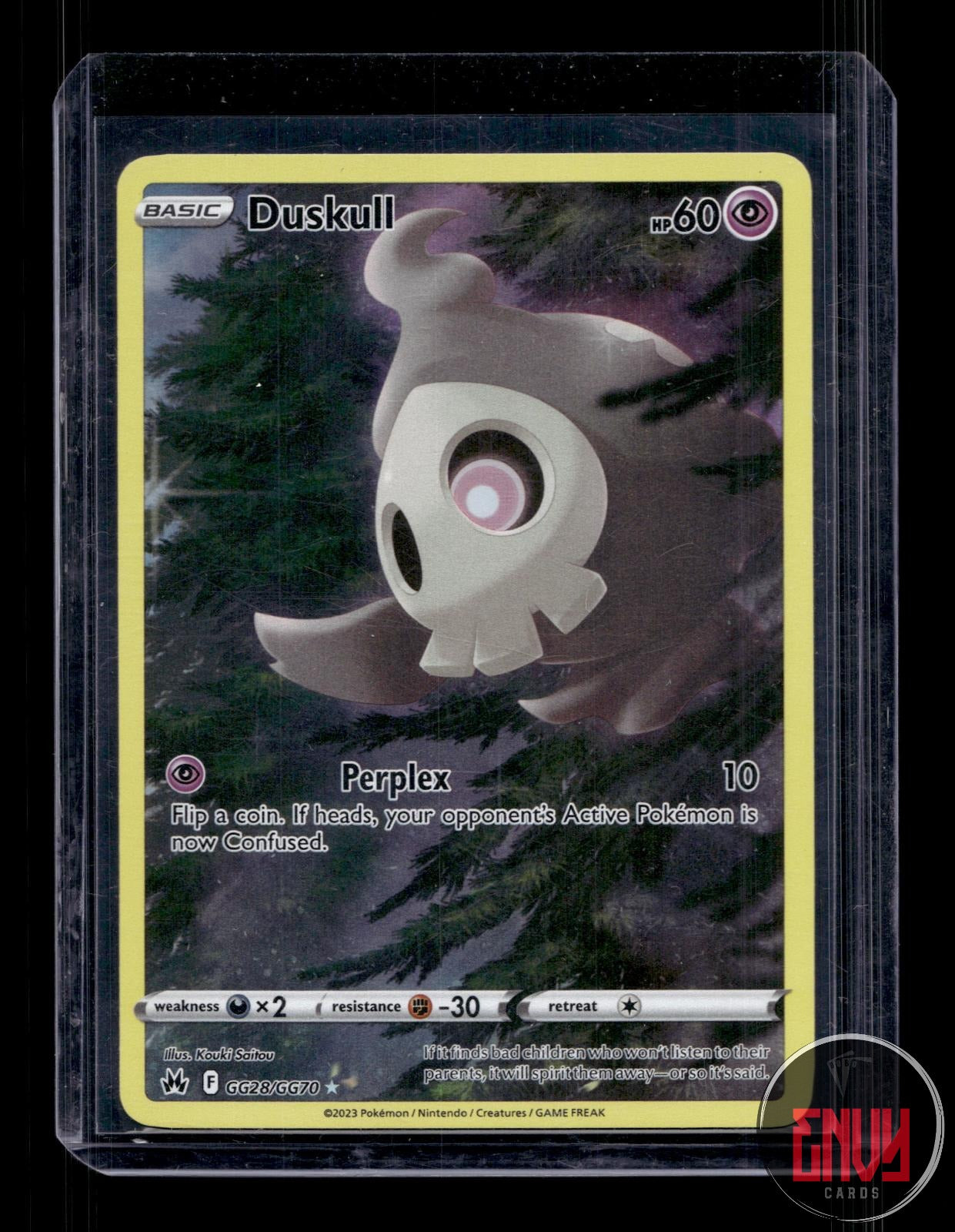 Duskull LP GG28/GG70 Crown Zenith Galarian Gallery Pokemon Holo
